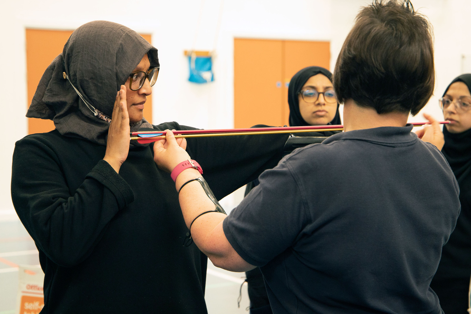 People on an Archery GB Instructor Award course