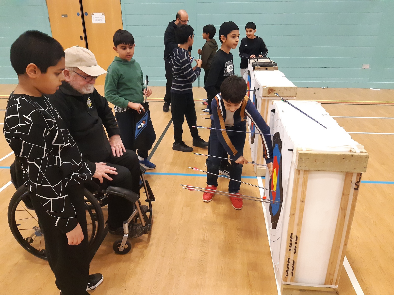 Indoor archery club competition